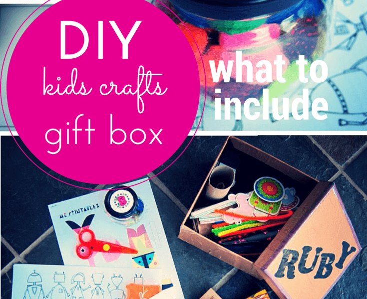 DIY kids crafts gift box