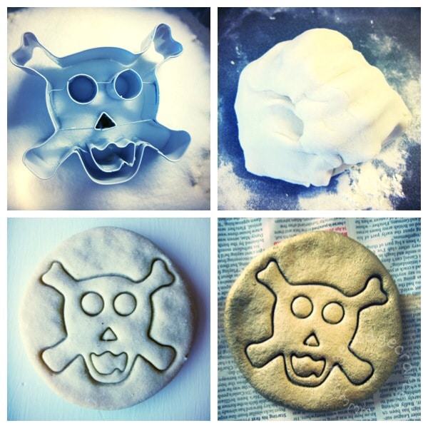 how to make salt dough doubloons for a pirate party