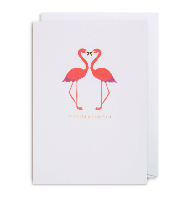 flamingo love card