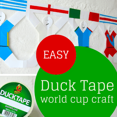 Easy Duck Tape World Cup Craft