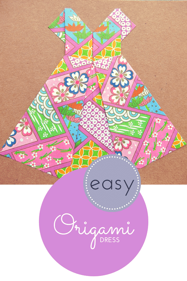 easy origami dress tutorial