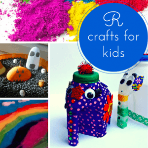 R crafts for kids: recycling, rainbows & rocks