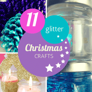 11 pretty Christmas glitter crafts for kids