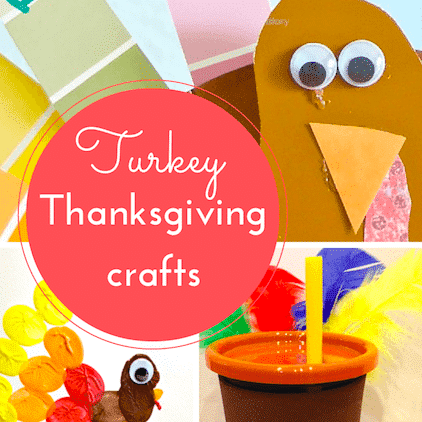 Turkey crafts for Thanksgiving