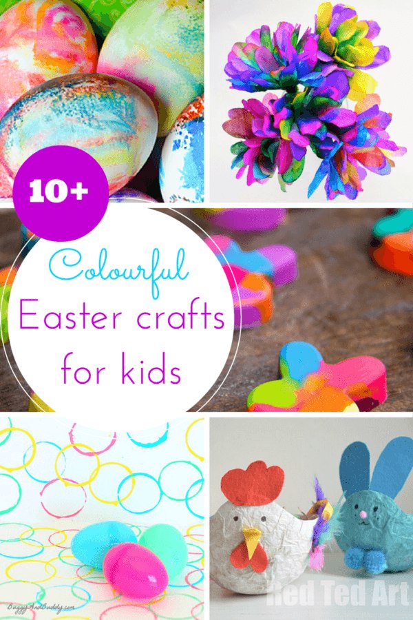 colourful Easter crafts for toddlers