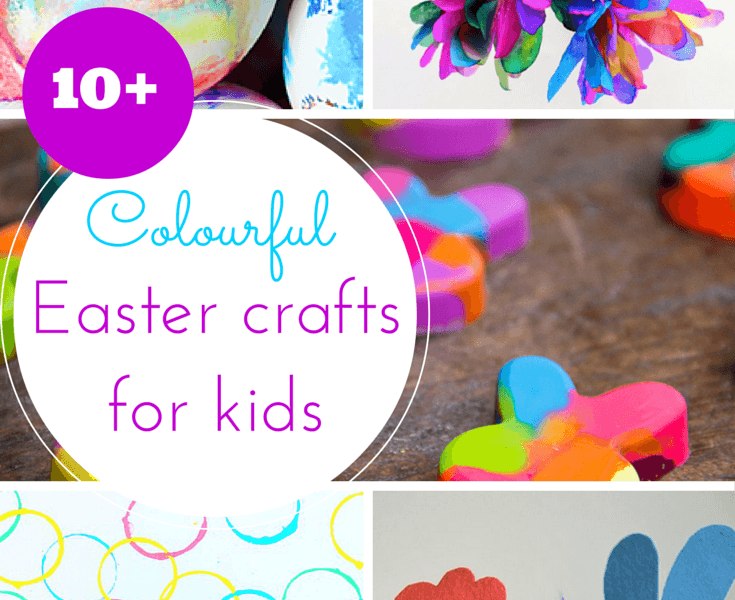 colourful Easter crafts for toddlers
